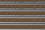 Detailaufnahme von Top-Ansicht von Aluprofilmatte ROBUST Rips T11PP kokos - Entrada