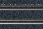 Detailaufnahme von Top-Ansicht von Aluprofilmatte ROYAL Rips T06PP blau/grau / Minibürste MB01 schwarz - Entrada