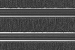 Detailaufnahme von Top-Ansicht von Aluprofilmatte ROYAL Rips T05PP grau / Minibürste MB02 grau - Entrada