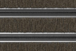 Detailaufnahme von Top-Ansicht von Aluprofilmatte ROYAL Rips T12PP sand / Minibürste MB01 schwarz - Entrada
