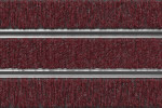 Detailaufnahme von Top-Ansicht von Aluprofilmatte ROYAL Rips T09PP rot - Entrada