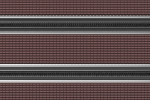 Detailaufnahme von Top-Ansicht von Aluprofilmatte ROYAL Safe R03V braun / Minibürste MB01 schwarz - Entrada