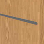 Detailansicht der Lisene von GARANT Wohnungseingangstür Corona 830 Eiche Premium CePaL