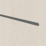 Detailansicht der Lisene von GARANT Wohnungseingangstür Corona 833 Authentic Perl CePaL