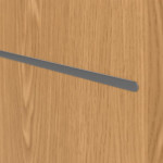 Detailansicht der Lisene von GARANT Wohnungseingangstür Corona 833 Eiche Premium CePaL