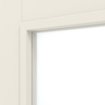 Detailansicht des Lichtausschnitts von Klassik Weiß RAL 9010 Westalack Bretagne 3004-LA Doppelflügeltür - Westag