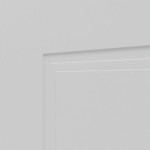 Detailansicht der Fräsung von JELD-WEN Doppelflügeltür Contour 4FS Nickelgrau ähnlich RAL 7047 ExpertLack mit Zarge