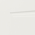 Detailansicht der Fräsung von JELD-WEN Doppelflügeltür Contour 4FS Brillantweiß ähnlich RAL 9016 ExpertLack mit Zarge