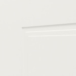 Detailansicht der Fräsung von JELD-WEN Doppelflügeltür Contour 2F Brillantweiß ähnlich RAL 9016 ExpertLack mit Lichtausschnitt LA-1G mit Zarge