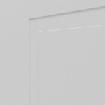 Detailansicht der Fräsung von JELD-WEN Doppelflügeltür Shape 2F/3F Nickelgrau ähnlich RAL 7047 ExpertLack mit Lichtausschnitt LA-1G mit Zarge