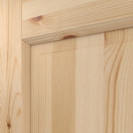 Detailansicht des Designelements von Typ 02-04-SP 6 Kiefer Massivholz Doppelflügeltür inkl. Zarge - Kilsgaard
