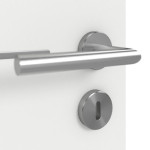 Detailansicht der Oberfläche von GARANT Wärmeschutztür Aura 831 Matt Weißlack 9016 G-TEC