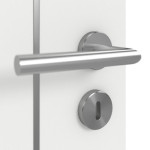 Detailansicht der Oberfläche von GARANT Wärmeschutztür Aura 851 Matt Weißlack 9016 G-TEC