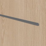 Detailansicht der Lisene von GARANT Doppelflügeltür Corona 830 Authentic Achat CePaL mit Zarge