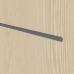 Detailansicht der Lisene von GARANT Doppelflügeltür Corona 830 Authentic Sand CePaL mit Lichtausschnitt LA-4 mittig mit Zarge
