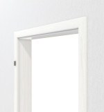 Detailbild von Gebürstetes Weiß ProLine Duradecor Zarge für Wohnungseingangstüren (Rundkante) - Hörmann