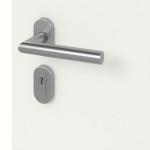 Detail Querschnitt von Stahl-Aluminium Nebeneingangstür HEBE S68 ZL ARCTIC ohne Glasausschnitt