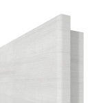Detailansicht der runden Kante von GARANT Wohnungseingangstür Quer Authentic Grigio CePaL