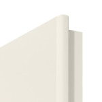 Detailansicht der Segmentkante von Klassik Weiß RAL 9010 Westalack Bretagne 3004-LA Doppelflügeltür inkl. Zarge - Westag