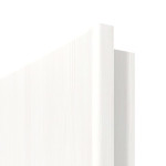 Detailansicht der runden Kante von Smart 2 quer Steel 79 Basic Durat Pino Weiß Innentür - Huga