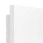 Detailansicht der eckigen Kante von Esche Weiß Pore Es 242 Portalit Innentür View Typ 2204 - Westag