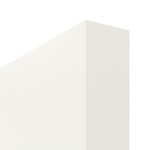 Detailansicht der stumpfen Kante von Landhaus 3 LA Sprosse 1/3 Classic Weißlack Schiebetür - Huga