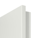 Detailansicht der Softkante von CLASSEN Doppelflügeltür Dynamic 3.26 Weißlack RAL 9003 inkl. Zarge