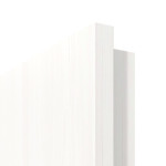 Detailbild der eckigen Kante von Gebürstetes Weiß LA 9 ProLine Duradecor Doppelflügeltür inkl. Zarge - Hörmann