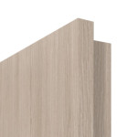 Detailbild der eckigen Türkante von Eiche grau Basic Durat Innentür - Huga