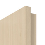 Detailansicht der eckigen Kante von GARANT Doppelflügeltür inkl. Zarge Authentic Sand GCK08 mit Lichtausschnitt LA-6 Sprosse SP2