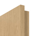 Detailansicht der eckigen Kante von GARANT Schallschutztür Authentic Asteiche GCK08