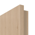 Detailansicht der eckigen Kante von GARANT Schallschutztür Authentic Achat CePaL mit Lichtausschnitt LA-2