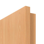 Detailbild der runden Türkante von Buche LA 9 Basic Durat Innentür - Huga