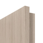Detailbild der runden Türkante von Eiche grau Basic Durat Innentür - Huga