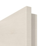 Detailansicht der Premiumkante von GARANT Doppelflügeltür inkl. Zarge Quer Authentic Perl CPL mit Lichtausschnitt LA-3 Sprosse SP2