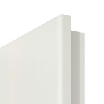 Detailansicht der runden Kante von GARANT Wohnungseingangstür Corona 831 Weiß Struktur Premium CePaL