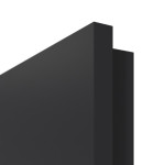 Detailansicht eckigen Kante von GARANT Doppelflügeltür inkl. Zarge Matt RAL 9005 G-TEC