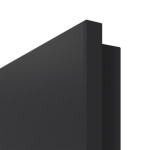 Detailansicht der Premiumkante von GARANT Wärmeschutztür Aura 831 Matt RAL 9005 G-TEC