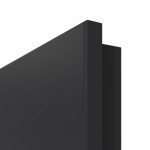 Detailansicht der kleinen Rundkante von GARANT Doppelflügeltür Aura 834 Matt RAL 9005 G-TEC mit Zarge