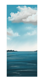 Original Rauschendes Blau Streetart eigene Innentür - Marc Knust
