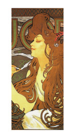 Alfons Mucha Reproduktion auf eigener Innentür JOB