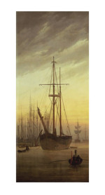 Caspar David Friedrich Reproduktion Ansicht eines Hafens