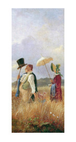 Carl Spitzweg Reproduktion Sonntagsspaziergang