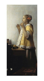 Johannes Vermeer Reproduktion Junge Dame mit Perlenhalsband