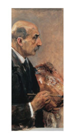 Max Liebermann Reproduktion Selbstbildnis mit Palette