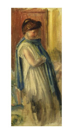 Pierre-Auguste Renoir Reproduktion Junge Frau stehend