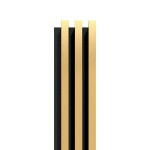 2. Bild von Wandpaneel 3 Lamellen Gold Akustik Perform 2400 x 172 mm
