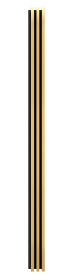 4. Bild von Wandpaneel 3 Lamellen Gold Akustik Perform 2400 x 172 mm