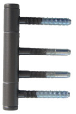 Türband für Holzzargen 3-teilig Schwarzstahl-Optik - Südmetall