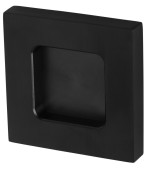 Bild von SÜDMETALL Glas -Schiebetürmuschel Square Schwarz matt ohne Durchgriff